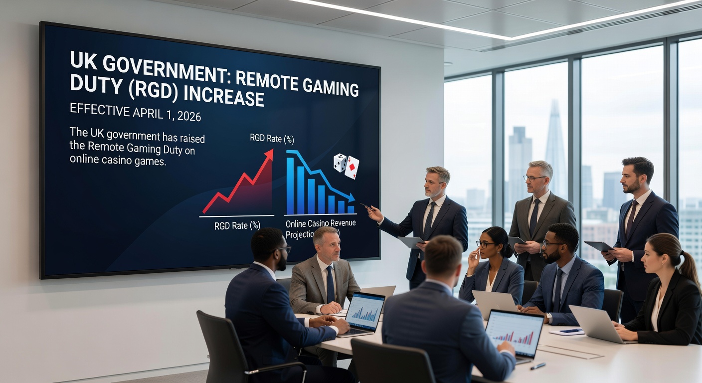 Infographic showing traffic stats to unlicensed casinos, with icons of UK visitors, losses, and regulatory warnings