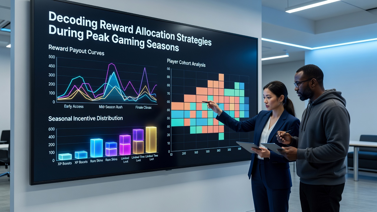 Player segmentation chart illustrating reward allocation tiers across peak season cohorts