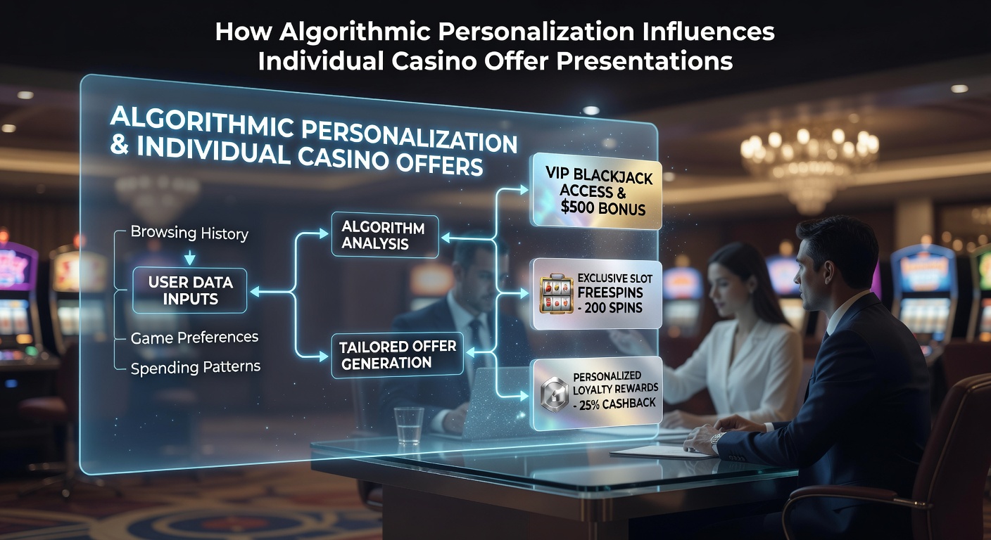 Casino player reviewing personalized bonus offers on a mobile device with algorithmic interfaces visible