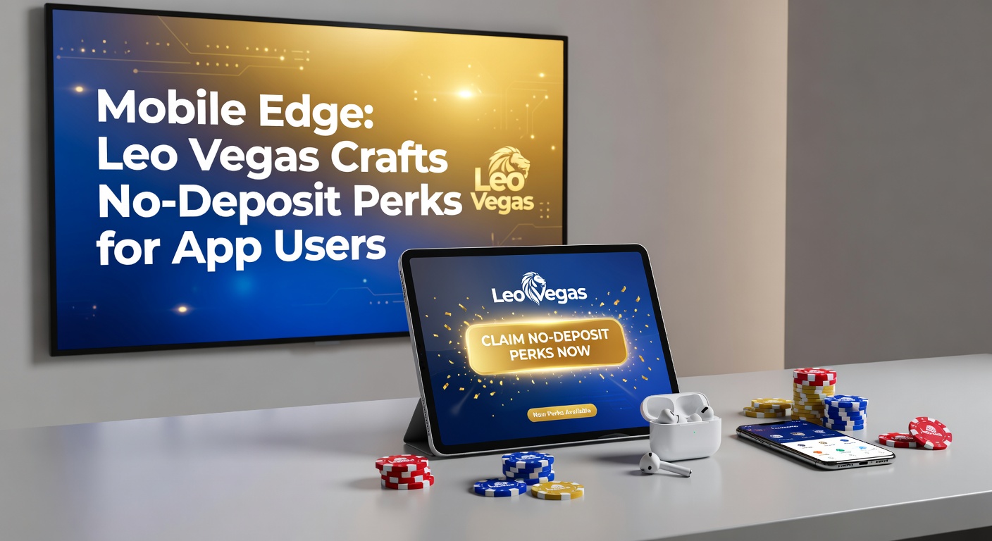Screenshot of Leo Vegas app dashboard displaying active no-deposit bonus and wagering tracker