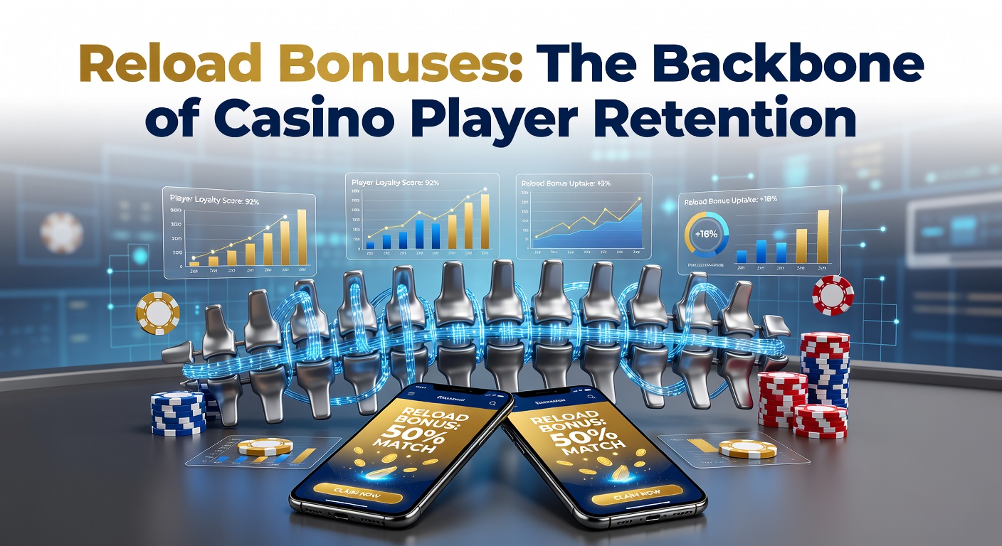 Casino player receiving a reload bonus notification on a mobile device, highlighting ongoing promotions