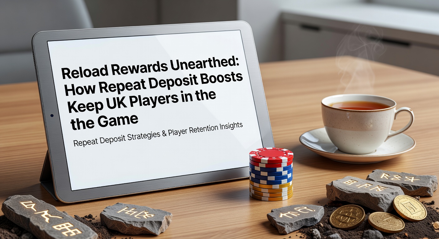 Vibrant casino interface showing a reload bonus notification popping up during a slot spin, highlighting repeat deposit perks for ongoing play
