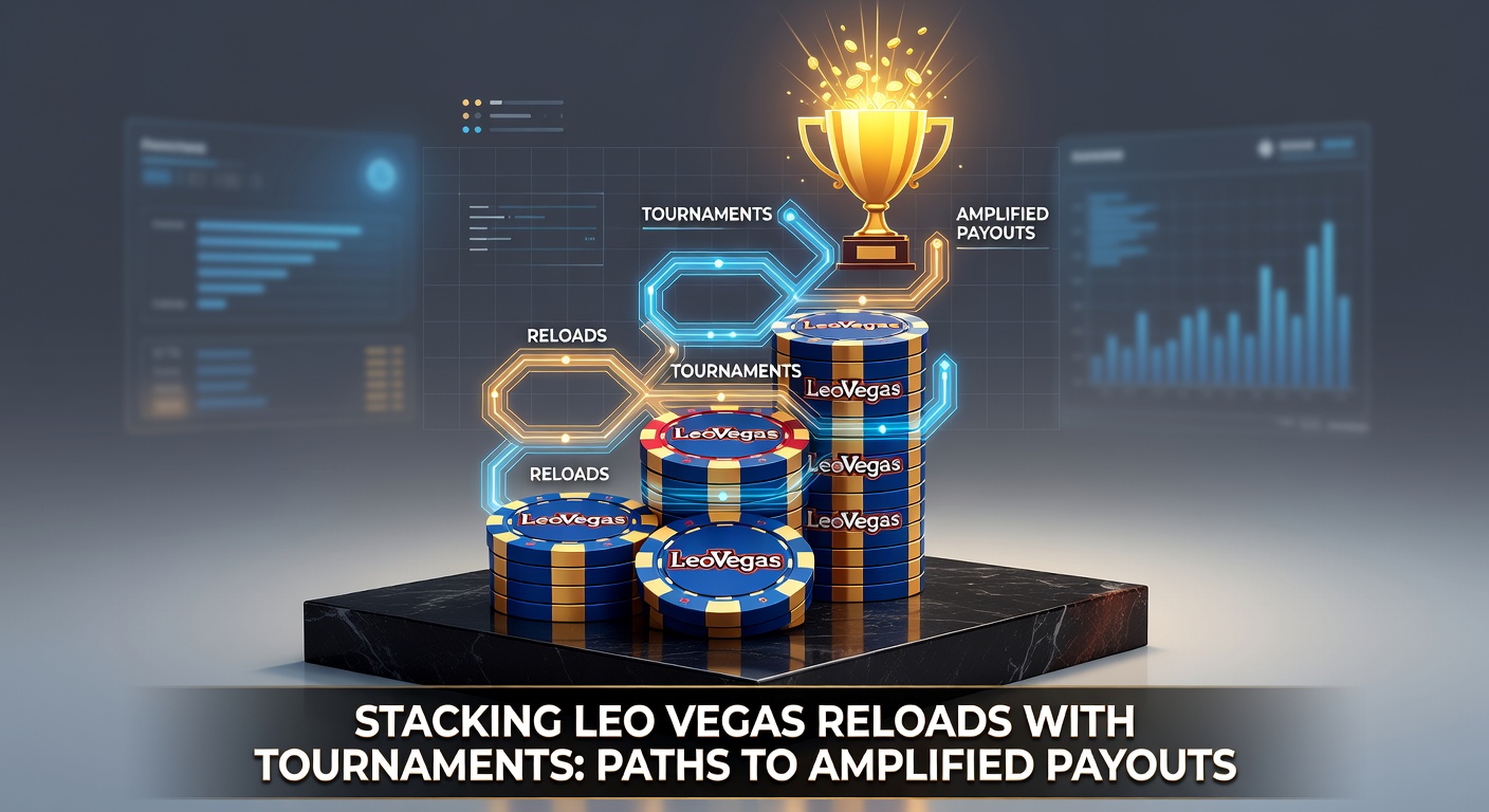 Screenshot of Leo Vegas leaderboard during a stacked reload tournament, highlighting top prizes and player progress bars